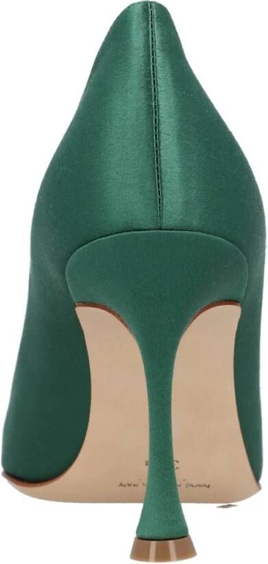 Manolo Blahnik Hoge hakken Maidapump 090 Pump Green in groen
