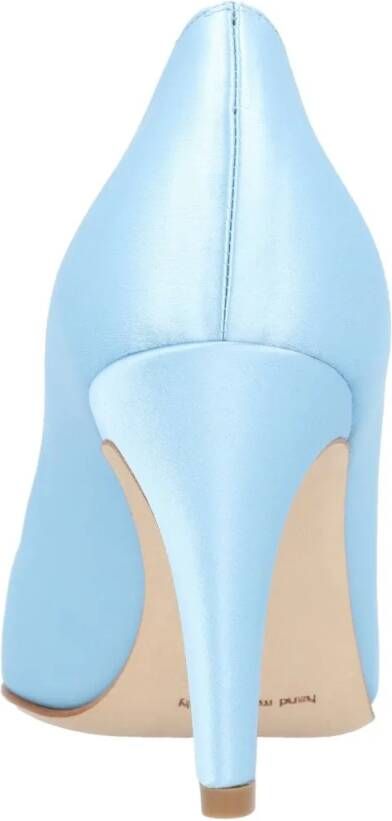 Manolo Blahnik Hoge hakken Palos 090 Pump Blue in blauw