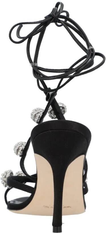 Manolo Blahnik Sandalen Elsaka Sandal Black in zwart