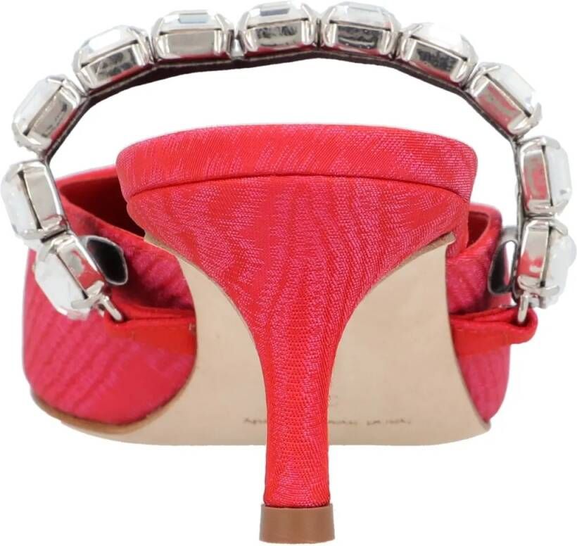 Manolo Blahnik Slippers & Mules Humibamu 050 Black in rood