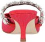 Manolo Blahnik Slippers & Mules Humibamu 050 Black in rood - Thumbnail 1