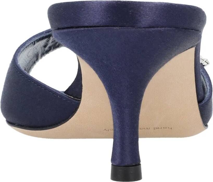 Manolo Blahnik Slippers & Mules Lumada Fabio 050 Mule Blue in blauw