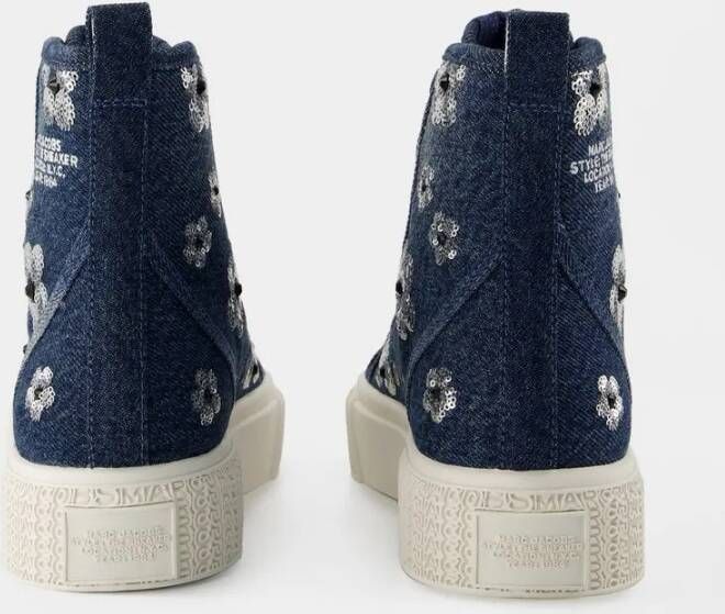 Marc Jacobs Low-Top Sneakers The High Top Sneakers Cotton Blue in blauw