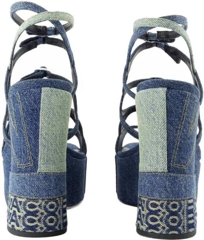 Marc Jacobs Sandalen The Kiki Pumps Cotton Blue in blauw