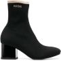 Marni Boots Black Ankle Boot In Leather in zwart - Thumbnail 1