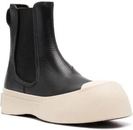 Marni Boots Slip-On Ankle Boots in zwart