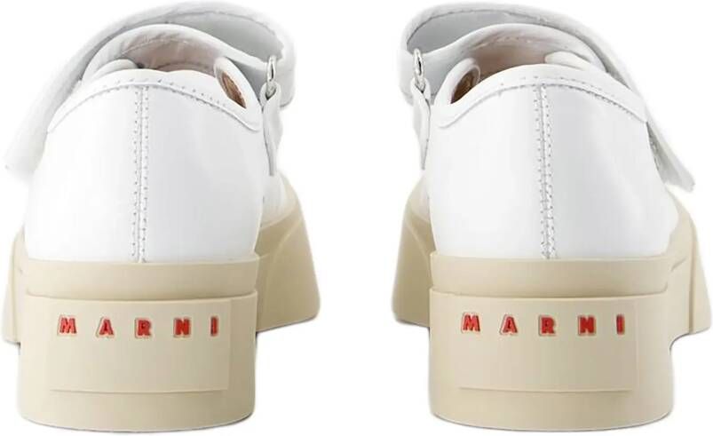 Marni Low-Top Sneakers Mary Jane Sneakers Leather White in wit
