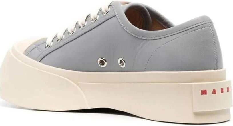 Marni Low-Top Sneakers Calf Leather Sneakers With Rounded Toe in meerkleurig
