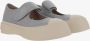 Marni Low-Top Sneakers Leather Mary Jane Sneakers in grijs - Thumbnail 2