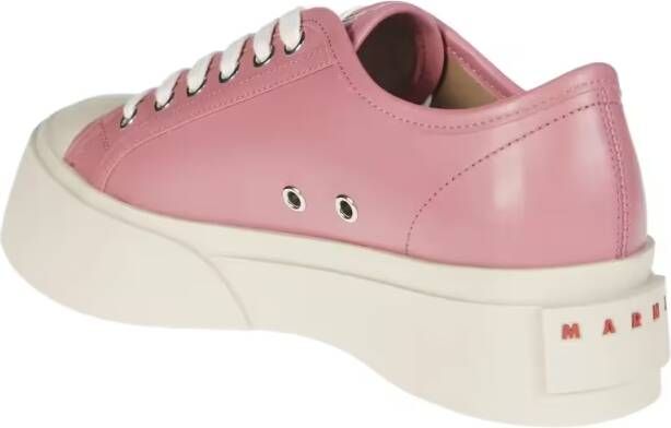 Marni Low-Top Sneakers Platform Sneakers With Smooth Leather Upper in roze