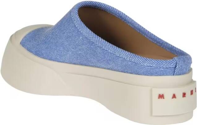 Marni Low-Top Sneakers Slip-On Blue Sneakers With Textured Upper in blauw