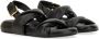 Marni Sandalen Black Leather Sandals With Knotted Upper in zwart - Thumbnail 1