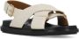 Marni Sandalen Ivory Smooth Leather Sandals With Rear Belt in beige - Thumbnail 2