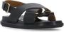 Marni Sandalen Leather Sandals With Rear Belt Fastening in zwart - Thumbnail 1
