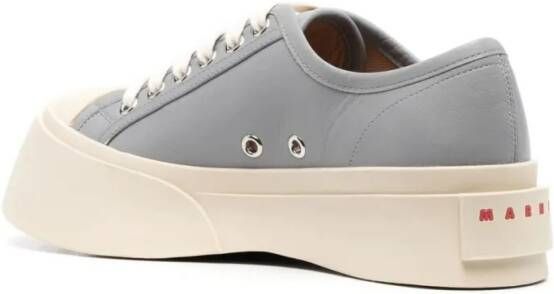 Marni Low-Top Sneakers Pablo Leather Flatform Sneakers in grijs