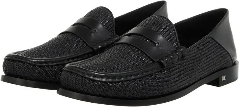 Max Mara Loafers Strawloafer in zwart