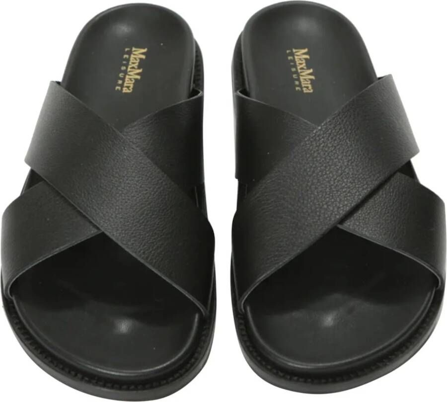 Max Mara Sandalen Sandals Black in zwart