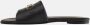 MCM Sandalen Leather Flat Sandals in zwart - Thumbnail 1