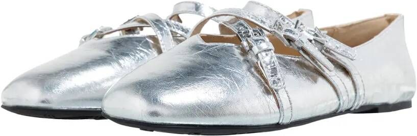 Michael Kors Ballerinas Indy Flex Ballet in zilver