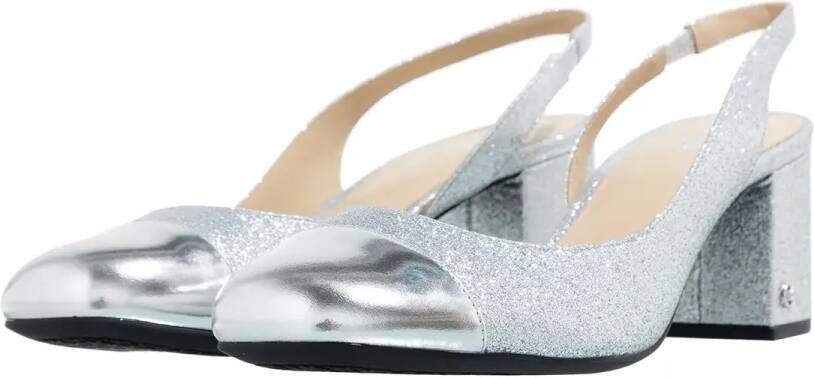 Michael Kors Hoge hakken Perla Flex Sling Pump in zilver