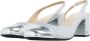 Michael Kors Hoge hakken Perla Flex Sling Pump in zilver - Thumbnail 1