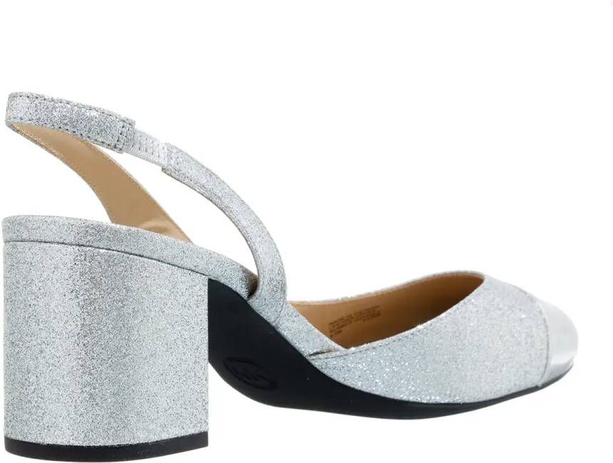 Michael Kors Hoge hakken Perla Flex Sling Pump in zilver
