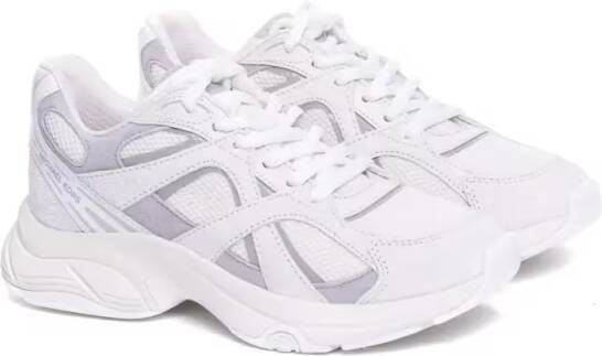 Michael Kors Low-Top Sneakers Multicolour Leather And Suede Trainers in wit