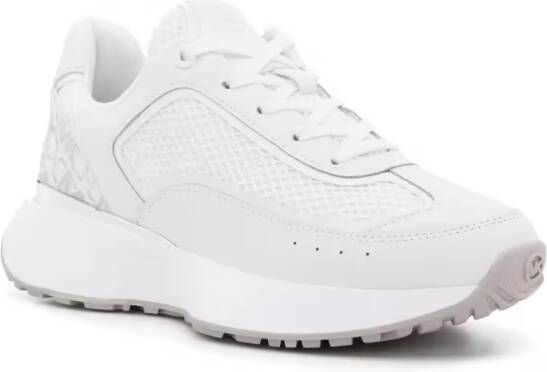 Michael Kors Low-Top Sneakers White Cow Leather Trainers With Modern Aesthetic in wit
