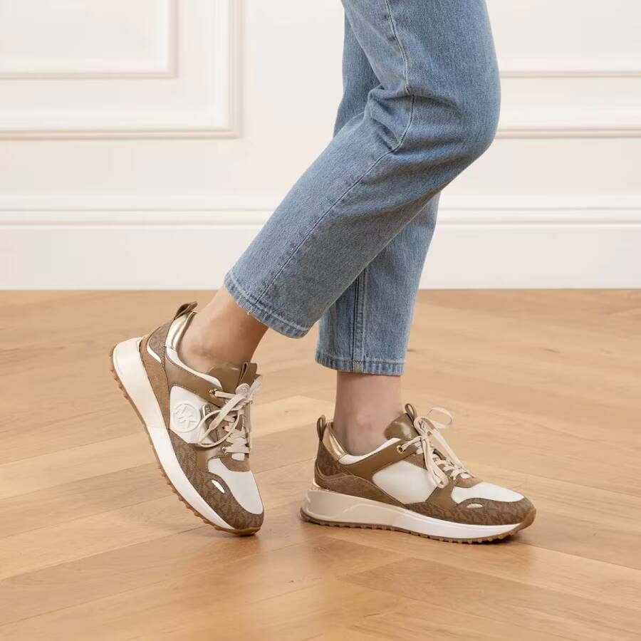 Michael Kors Low-Top Sneakers Theo Trainer in bruin - Foto 2