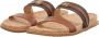 Michael Kors Sandalen Mandy Flat Sandal in bruin - Thumbnail 1