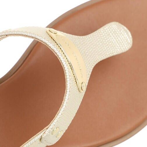 Michael Kors Logo Plaque Pale Gold Damessandalen - Foto 5