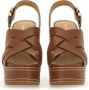 Michael Kors Sandalen "Nora" Sandal in bruin - Thumbnail 1