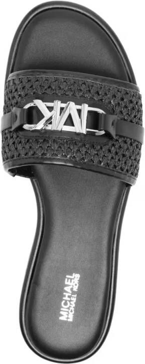 Michael Kors Slippers & Mules Woven Upper Mules With Metallic Accent in zwart - Foto 5