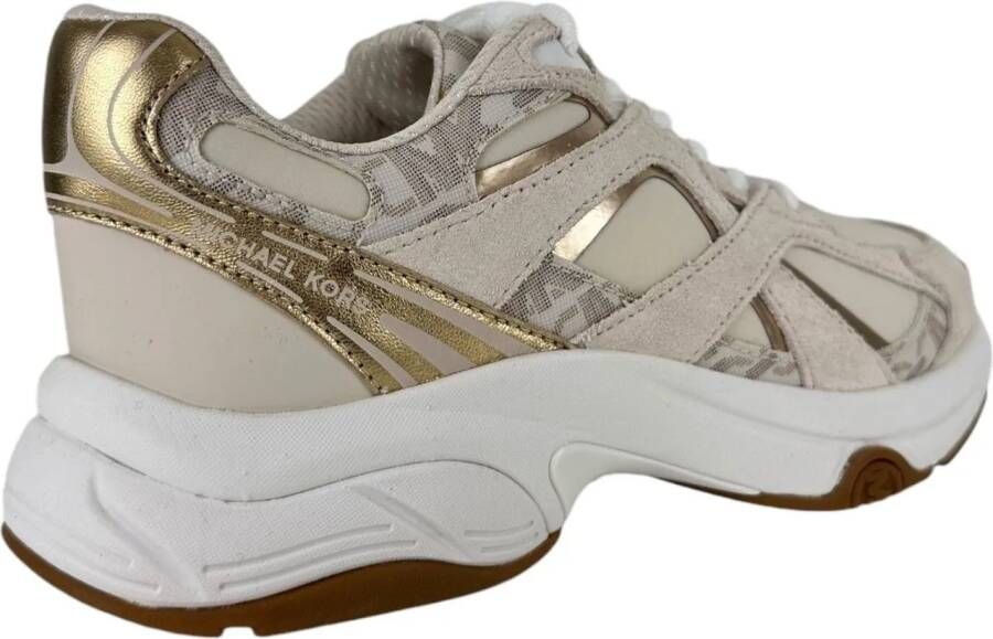 MICHAEL KORS Lage Sneakers Dames Leo Trainer Maat: 37 Materiaal: Suède Kleur: Wit - Foto 3