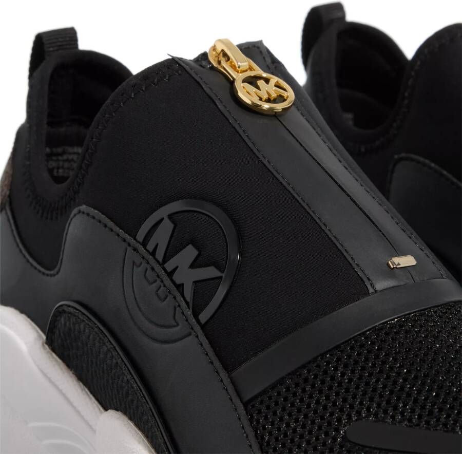 Michael Kors Low-Top Sneakers Sami Zip Trainer in zwart