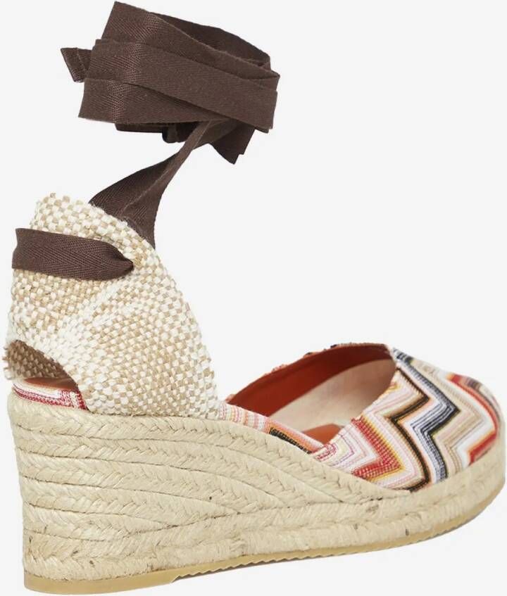 Missoni Sandalen Espadrilles With Zig Zag Pattern And High Wedge De in meerkleurig