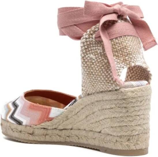 Missoni Sandalen Eva 60 Wave Pink Espadrille We in roze
