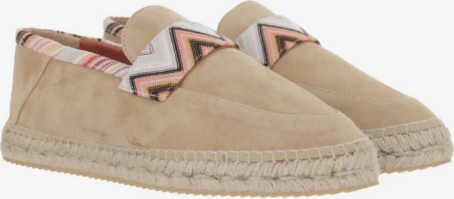 Missoni Viscose Blend Espadrilles With Zigzag Pattern in beige