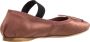 Miu Ballerinas Satin Ballet Flats in bruin - Thumbnail 1