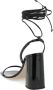 Miu Zwarte Leren Sandalen met Vetersluiting Black Dames - Thumbnail 2