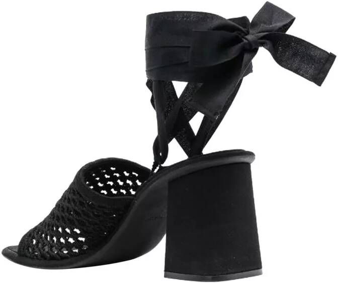 Miu Sandalen Macrame Sandals in zwart