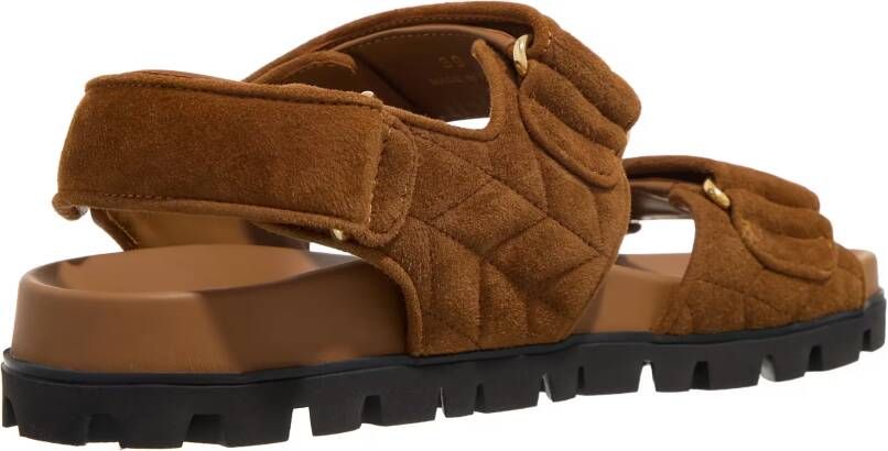 Miu Sandalen Sandali Camoscio Matelasse in bruin