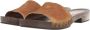 Miu Sandalen Suede Clog in bruin - Thumbnail 1