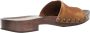 Miu Sandalen Suede Clog in bruin - Thumbnail 1