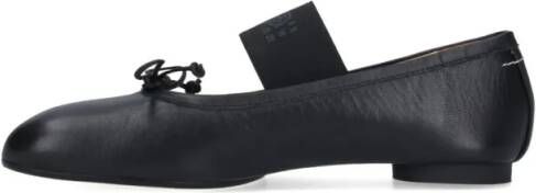 MM6 Maison Margiela "Anatomic" Ballerinas – Black in zwart