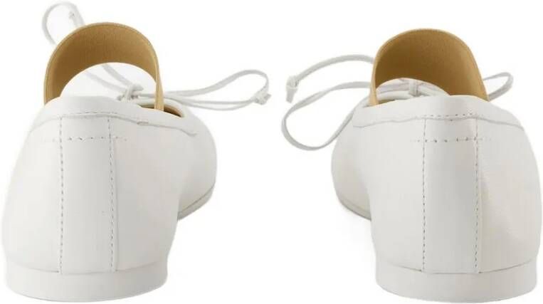 MM6 Maison Margiela Ballerinas Leather White in wit