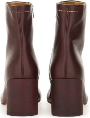 MM6 Maison Margiela Boots "Anatomic" Ankle Boots in bruin