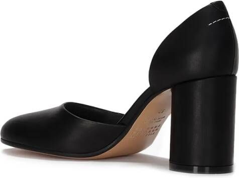 MM6 Maison Margiela Hoge hakken Asymmetric-Toe Black Pumps in zwart