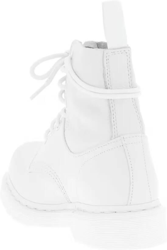 MM6 Maison Margiela Low-Top Sneakers 1460 Twist Leather Sneakers in wit