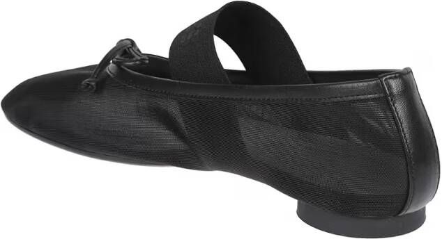 MM6 Maison Margiela Nylon Ballet Shoe in zwart